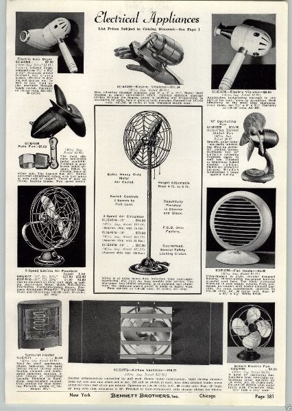 1941 Eskimo Electric Fan Advertisement View
